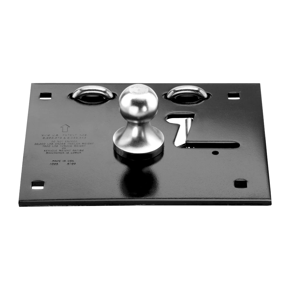 For 2014-2018 Chevrolet Silverado 1500 Fold Down Plate Underbed Gooseneck Hitch System (For w/o Factory Puck System, Does Not Fit MagneRide Magnetic Ride Suspension Models) By Draw-Tite