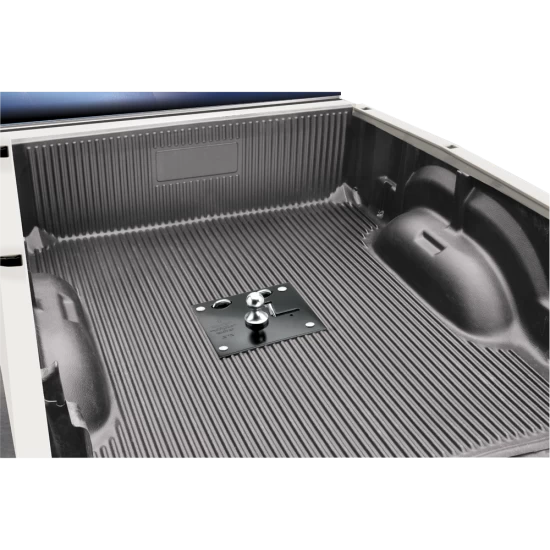For 2014-2018 Chevrolet Silverado 1500 Fold Down Plate Underbed Gooseneck Hitch System (For w/o Factory Puck System, Does Not Fit MagneRide Magnetic Ride Suspension Models) By Draw-Tite