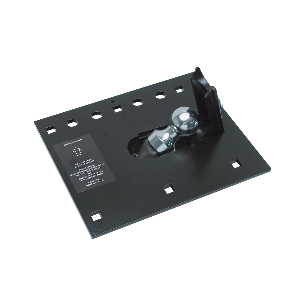 For 1999-2016 Ford F-250 Super Duty Fold Down Plate Underbed Gooseneck Hitch System (Excludes: Cab & Chassis, w/o Factory Puck System Models) By Draw-Tite