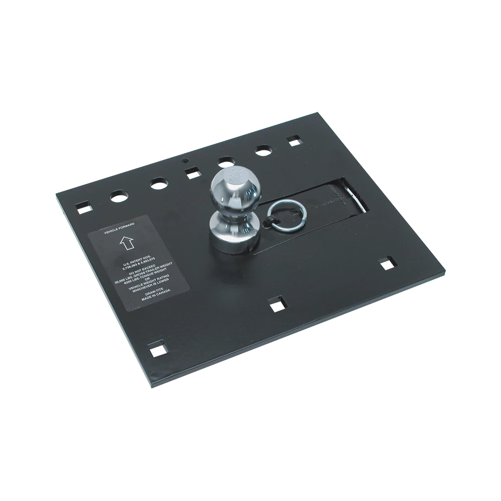 For 1999-2016 Ford F-250 Super Duty Fold Down Plate Underbed Gooseneck Hitch System (Excludes: Cab & Chassis, w/o Factory Puck System Models) By Draw-Tite