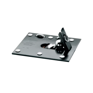 For 2014-2018 Chevrolet Silverado 1500 Fold Down Plate Underbed Gooseneck Hitch + 7-Way In-Bed Wiring (For w/o Factory Puck System, Does Not Fit MagneRide Magnetic Ride Suspension Models) By Draw-Tite