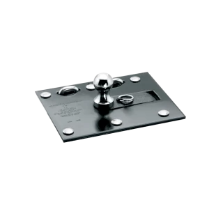 For 2014-2018 Chevrolet Silverado 1500 Fold Down Plate Underbed Gooseneck Hitch + 7-Way In-Bed Wiring (For w/o Factory Puck System, Does Not Fit MagneRide Magnetic Ride Suspension Models) By Draw-Tite