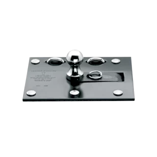 For 2014-2018 Chevrolet Silverado 1500 Fold Down Plate Underbed Gooseneck Hitch + 7-Way In-Bed Wiring (For w/o Factory Puck System, Does Not Fit MagneRide Magnetic Ride Suspension Models) By Draw-Tite