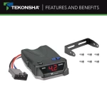 For 2014-2023 Dodge Durango 7-Way RV Wiring + Tekonsha BRAKE-EVN Brake Control + Plug & Play BC Adapter By Tekonsha