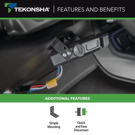 For 2013-2016 GMC Acadia 7-Way RV Wiring kit by: Tekonsha For 2013-2016 GMC Acadia 7-Way RV Wiring + Tekonsha Voyager Brake Control + Plug & Play BC Adapter By Tekonsha