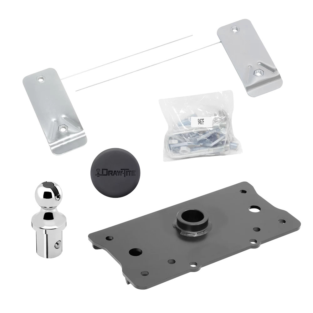 For 2014-2018 RAM 2500 Hide-A-Goose Underbed Gooseneck Hitch System + 7-Way In-Bed Wiring (For (Gooseneck Head Does Not Require Rail Kit), w/o Factory Puck System Models) By Draw-Tite