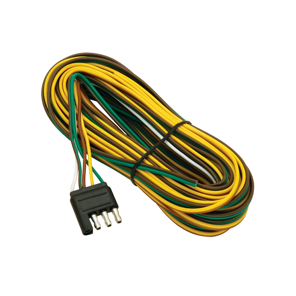 Trailer harness in color coded design with multiple connector styles and lengths