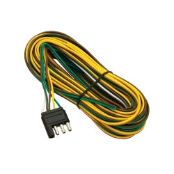 Wesbar 4-Way Flat Trailer End Wiring Connector with 30 ft Wire 002230