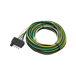 Wesbar 5-Way Flat Trailer End Wiring Connector with 35 ft Wire 002285