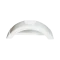 Injection molded HDPE fender with optional step pad for 8 or 12 inch wheels