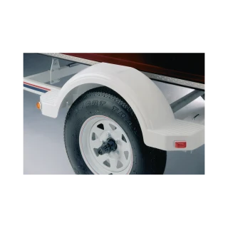 High density polyethylene fenders for 12 inch single-axle trailers, impact resistant