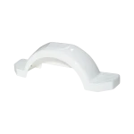 High density polyethylene fenders for single-axle trailers, impact resistant and scratch-proof color.