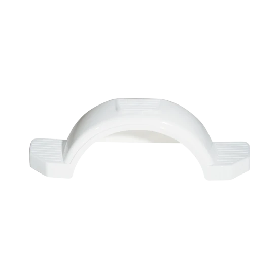 High density polyethylene fenders for single-axle trailers, impact resistant and scratch-proof color.