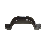 Injection molded HDPE fender for 15 inch wheels on single-axle trailers