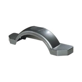 High Density Polyethylene (HDPE) Fenders for 12 Inch Wheels HDPE fenders for single-axle trailers with built-in skirt and optional step pad