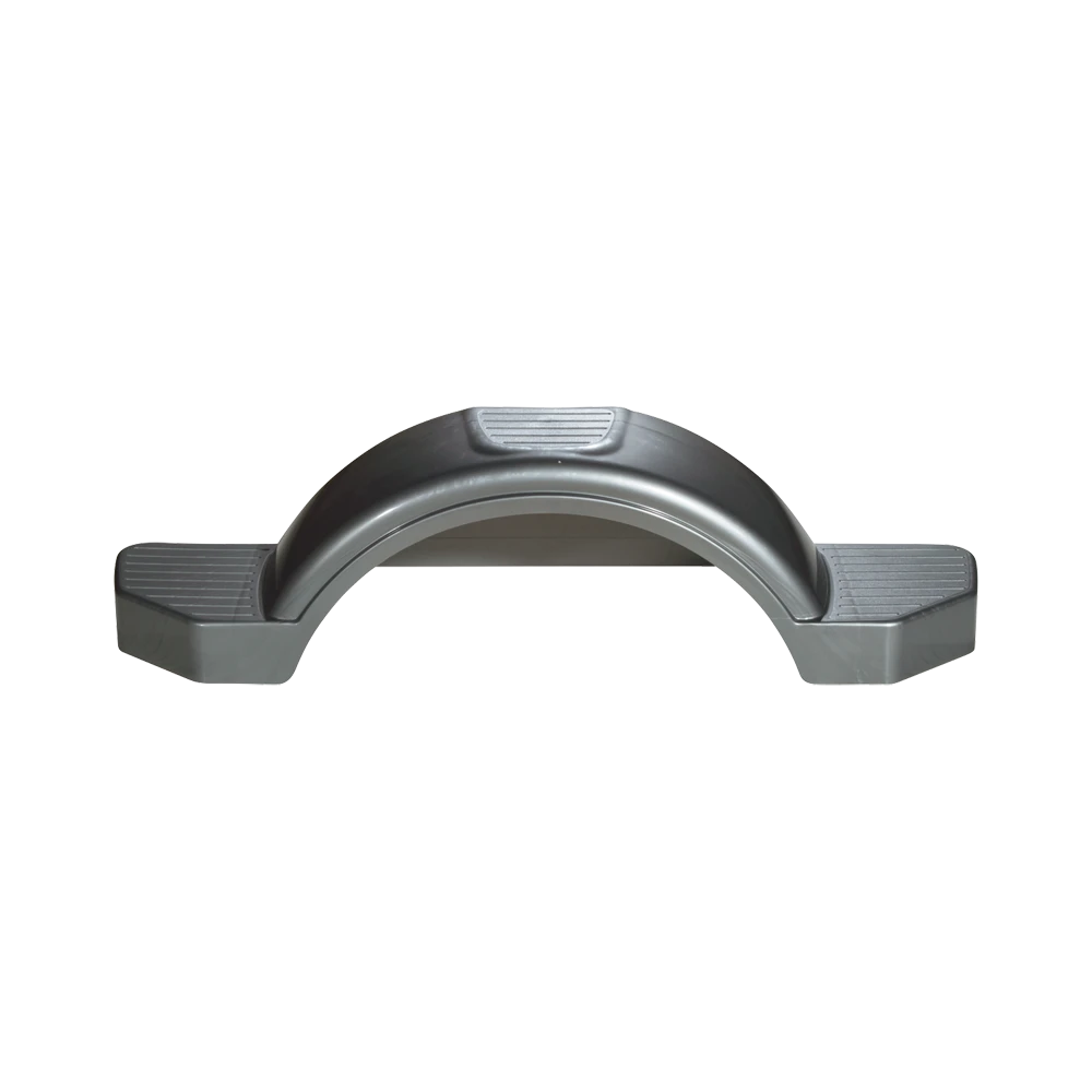 High Density Polyethylene (HDPE) Fenders for 12 Inch Wheels HDPE fenders for single-axle trailers with built-in skirt and optional step pad