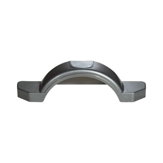 High Density Polyethylene (HDPE) Fenders for 12 Inch Wheels HDPE fenders for single-axle trailers with built-in skirt and optional step pad