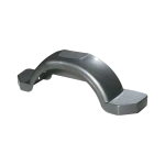High density polyethylene fenders for 14-inch trailer wheels with built-in fender skirt