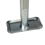 Trailer jack post with a 23.5-inch length, 18-inch rack, and disc footplate