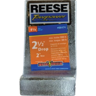 REESE draw bar with solid construction, fits 1-1/4 inch hitch, 3,500 lbs capacity