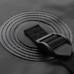 Black REESE Olympia expandable hitch-mounted cargo bag on a carrier