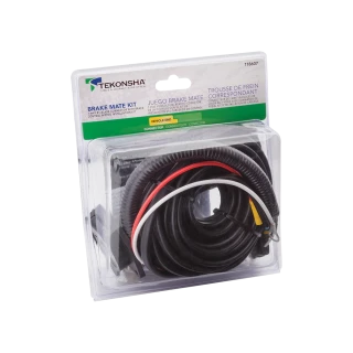 Brake Mate Kit featuring 7-way connector, flasher, and installation parts