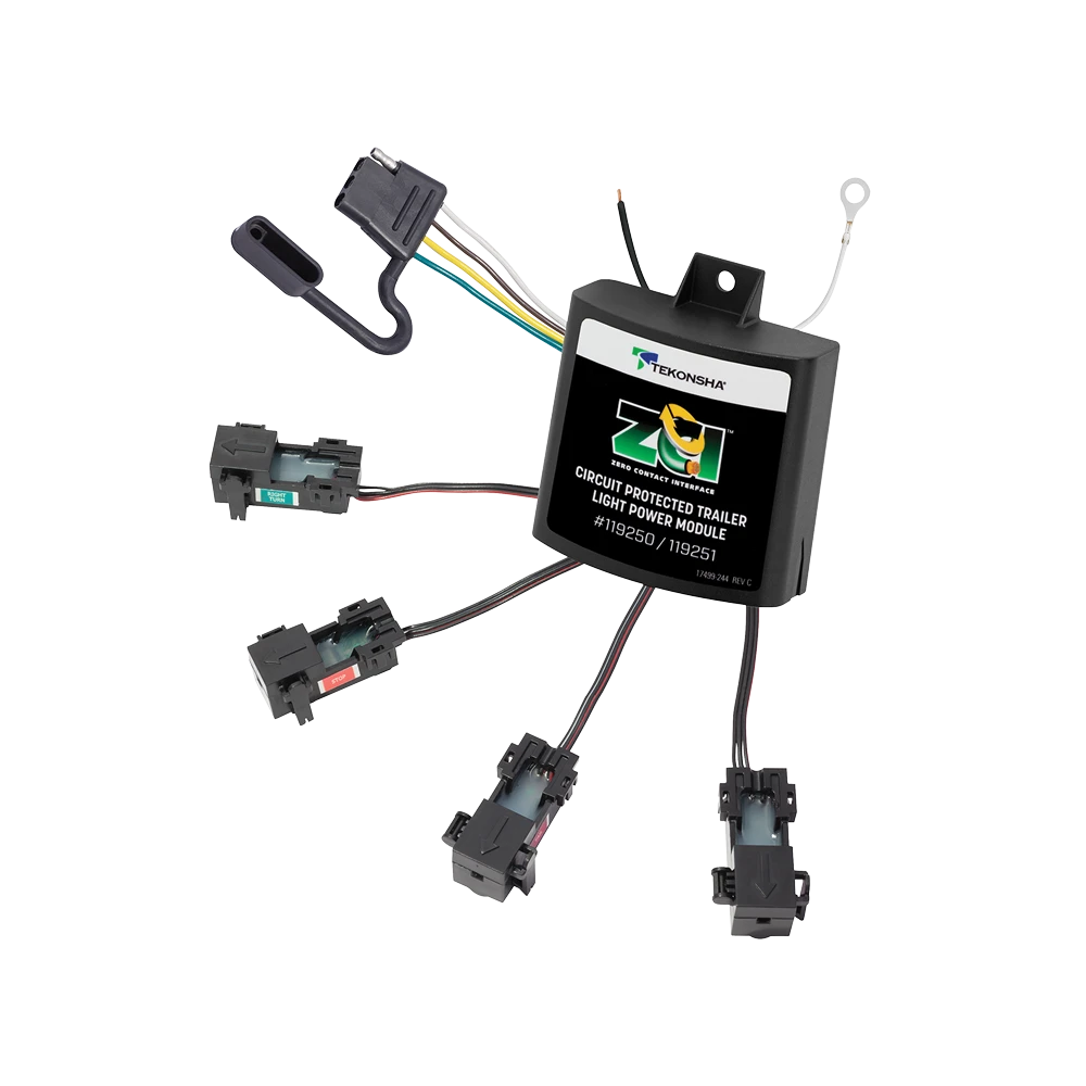 ZCI sensor connects directly to tow vehicle, isolates trailer light