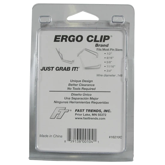 REESE Towpower Ergo clip with rubber grip for easy hitch attachment.