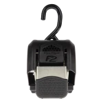 Fulton F2 Transom tie downs for secure boat travel with retractable strap and J-hooks