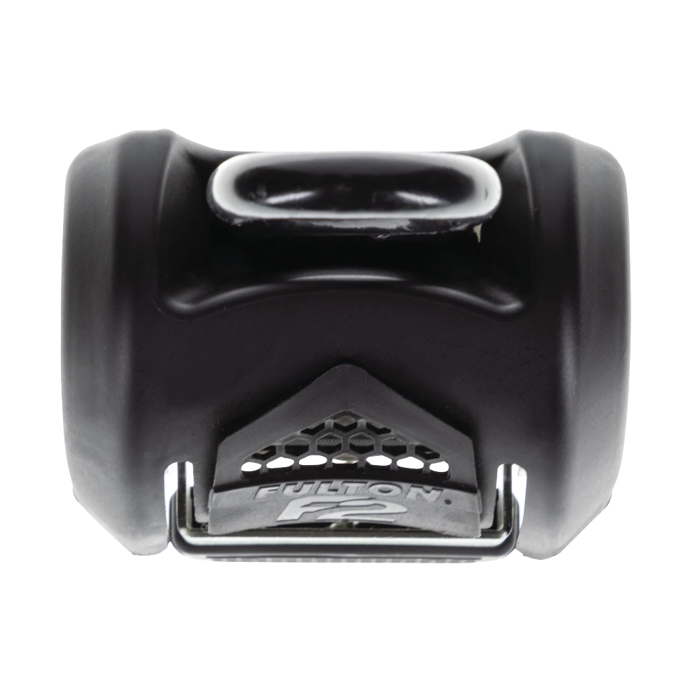 Fulton F2 Transom tie downs for secure boat travel with retractable strap and J-hooks