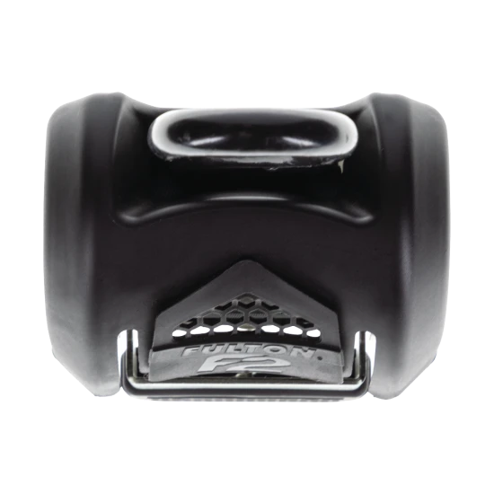 Fulton F2 Transom tie downs for secure boat travel with retractable strap and J-hooks