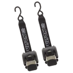 Fulton F2 Transom Tie Downs with retractable straps and sturdy J-hooks