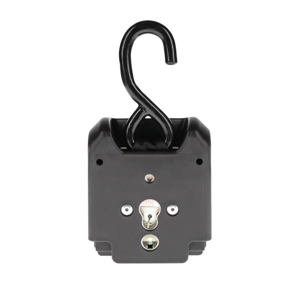 Fulton F2 Transom Tie Downs with retractable straps and sturdy J-hooks