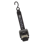 Fulton F2 transom tie downs ensure safe towing, with retractable straps and vinyl-coated hooks for protection.