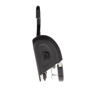 Fulton F2 transom tie downs ensure safe towing, with retractable straps and vinyl-coated hooks for protection.
