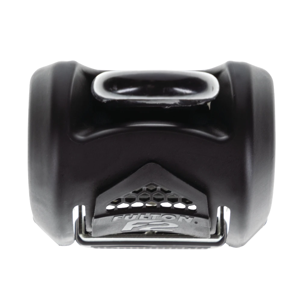 Fulton F2 transom tie downs ensure safe towing, with retractable straps and vinyl-coated hooks for protection.