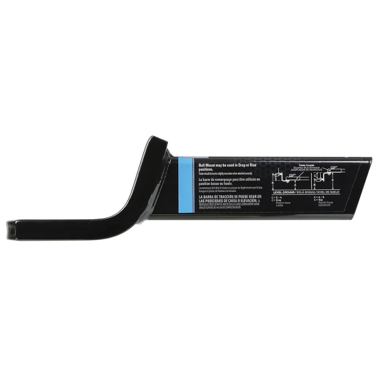 REESE ball mount fitting a 2 inch hitch receiver with 6,000 lbs capacity, angle cut design, metal shield finish
