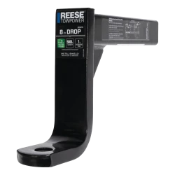 Reese Trailer Hitch Ball Mount Fits 2 Inch Square Receiver 8 Inch Drop 6.75 Inch Rise 5000 Pounds 2134711