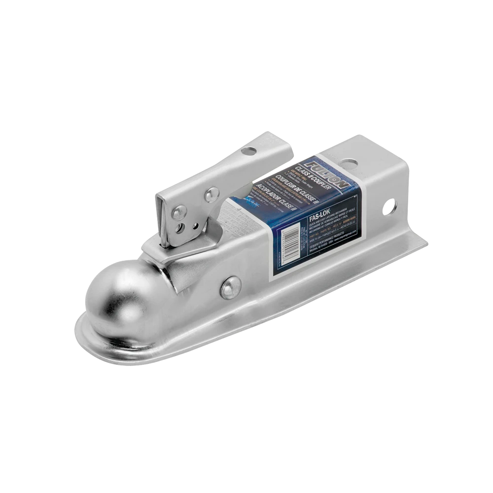 Fas-Lok straight coupler with trigger latch for easy trailer hook-up