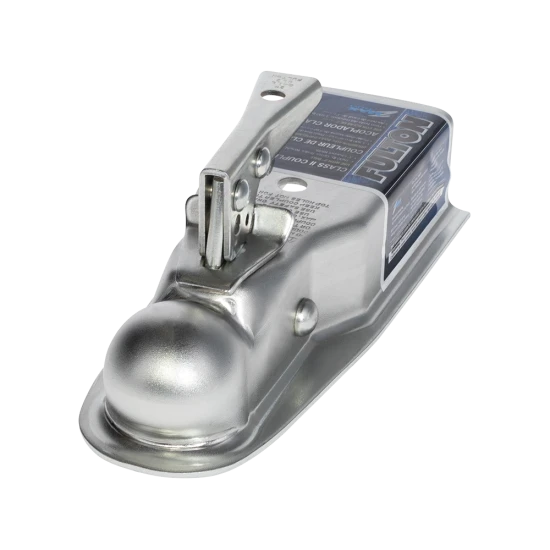 Fas-Lok zinc finish straight tongue coupler for easy trailer hookup