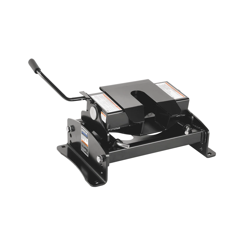 REESE 30K fifth wheel hitch, 30,000 lbs towing capacity, dual jaw, black finish