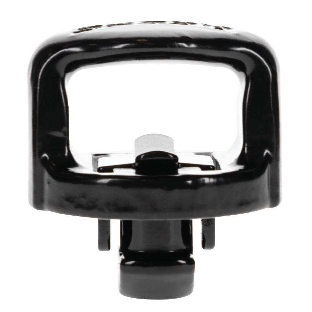 Pop-In Ball-Lever with safety chain holders and debris-resistant cover