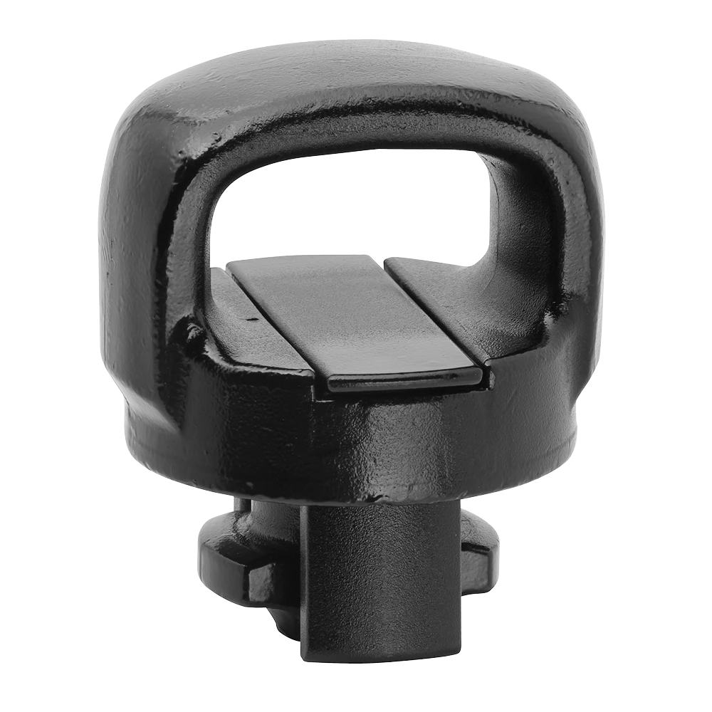 Gooseneck hitch with ball head and safety chain holders, fits RAM OEM kits