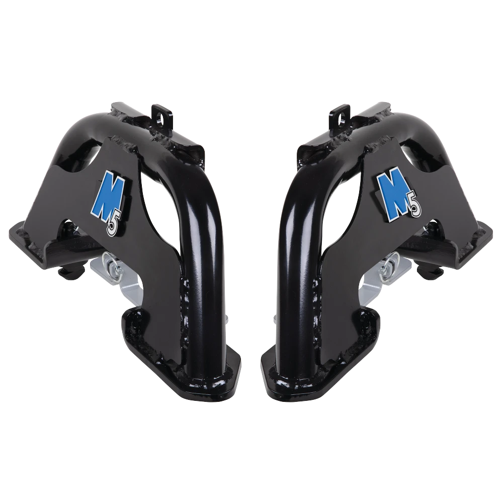 The REESE M5 Fifth Wheel Hitch showcasing Talon Jaw for secure towing and advanced shock absorption features