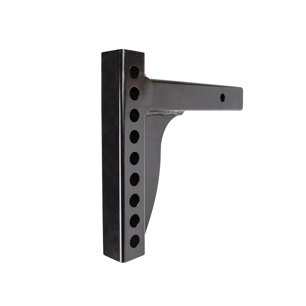 Weight distribution shank suitable for rise and drop applications, black powder coated.