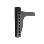 Weight distribution shank suitable for rise and drop applications, black powder coated.