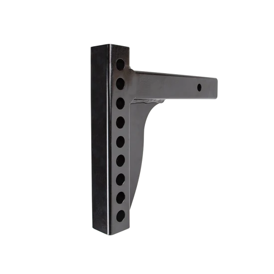 Weight distribution shank suitable for rise and drop applications, black powder coated.
