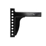 Weight distribution shank suitable for rise and drop applications, black powder coated.