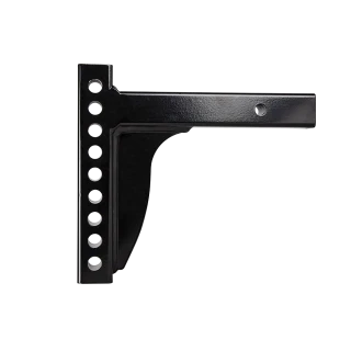 Weight distribution shank suitable for rise and drop applications, black powder coated.