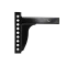 Weight distribution shank suitable for rise and drop applications, black powder coated.